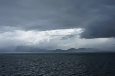Stormy Clouds Over The Sea Wallpapers