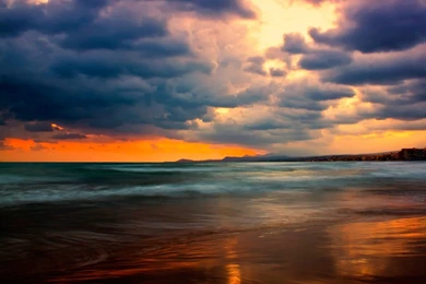 Stormy Sunset HD Desktop Wallpapers : Widescreen : High Definition ...