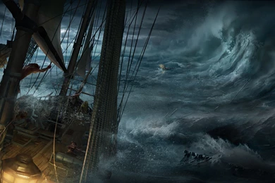 Ship In A Stormy Sea Wallpapers And Images   Wallpapers, Pictures ...