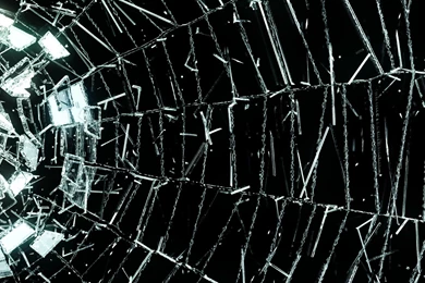 Broken Glass Shattered Crack Abstract Window Bokeh Pattern ...