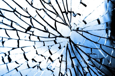 Broken Glass Shattered Crack Abstract Window Bokeh Pattern ...