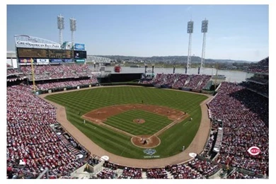 Amazon.com : Cincinnati Reds Great American Ballpark 4x6 Feet ...