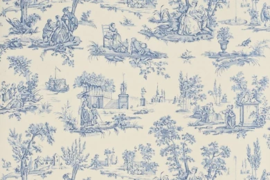 Blue And White Toile Wallpapers   All Wallpapers New