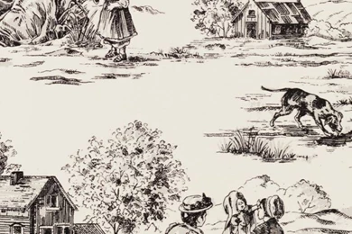 Blue And White Toile Wallpapers   All Wallpapers New