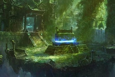 Download Wallpapers 3840x1200 Tomb, Castle, Ladder, Debris ...