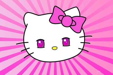 Hello Kitty Pink Face WallpaperBestwallpaperq.xyz