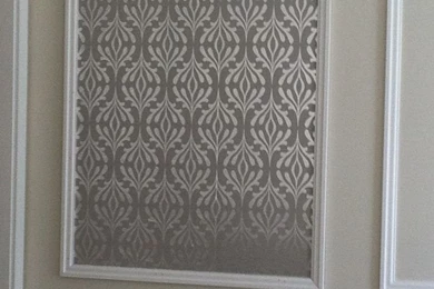 Wallpapers Framed With Molding.