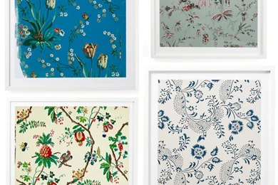 Framing Antique Wallpapers Samples : Katy Elliott