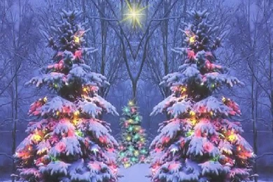Justpict.com Christmas Snow Scene Wallpapers