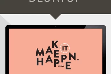 Make It Happen Free Computer Desktop Background.