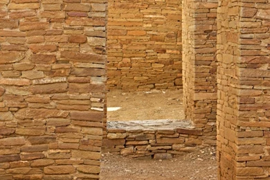Free Wallpapers Background: Pueblo Bonito Doorways