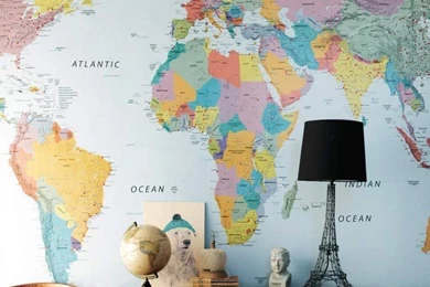 World Map Wallpapers   Eclectic   Wallpapers   By Graham And Green