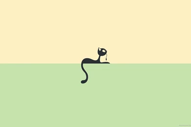 Download 1600x900 Minimal Cat And Mouse Wallpapers