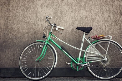 Bicycle Green Bike Wall Ultra 4k  HD Wallpapers