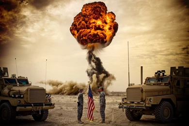 Download Army Explosions Wallpapers 2560x1600