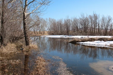 Download Wallpapers 3840x2160 Early Spring, Melting Snow, Landscape ...