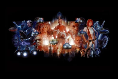 Characters In The Movie The Fifth Element On A Black Backgrounds ...