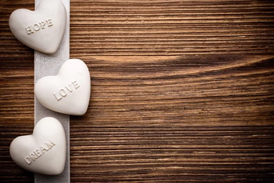 Twin Love Heart Black And White