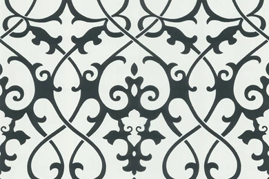 Octavia Damask Swirl Wallpapers In Black And White By Brewster Home ...