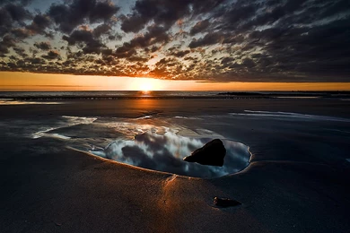 Seashore Sunset, Visual, Paradox, 1920x1080 HD Wallpapers And FREE ...