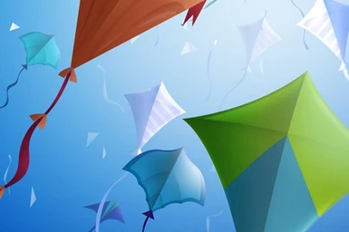 Kite Flying S4 Wallpaper, Samsung Galaxy S4 Wallpapers