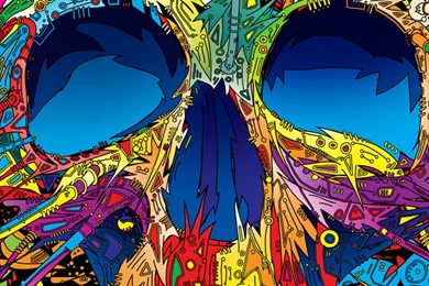 Abstract Multicolored Skull Android Wallpapers Free Download