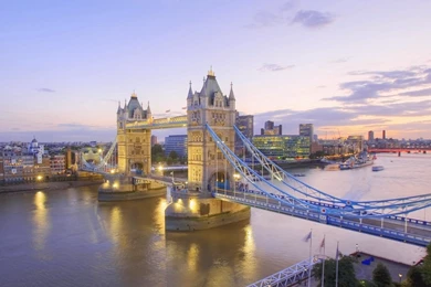 Night View Of Tower Bridge In London Image
