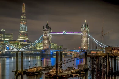 London Tower Bridge Night HD Wallpapers