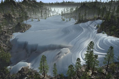 Free 3D Wallpapers 'Glacier' 1600x1200