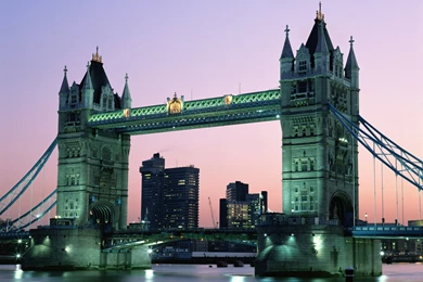London Bridge Town Water Night HD Wallpapers