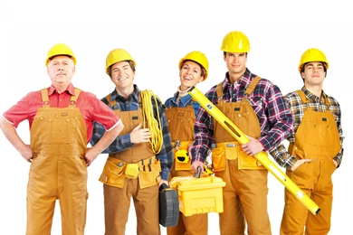 Download Wallpapers 3840x2400 Builders, Tools, Helmets, White ...