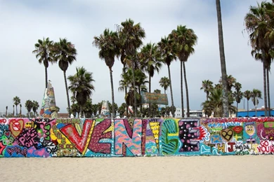Panoramio   Photo Of Venice Beach Art Walls
