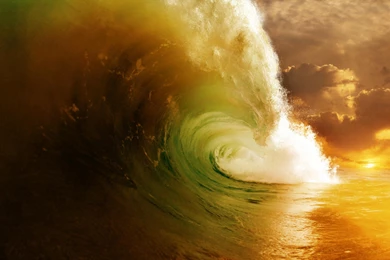 Wallpapers Tidal Wave Steam Nature Hd With Resolution 2560x1600 ...