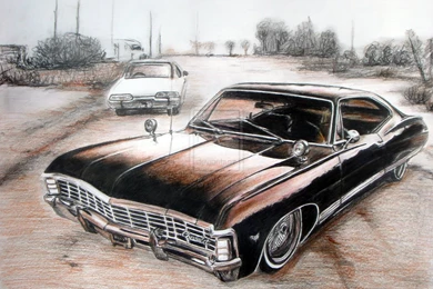 Wallpapers Pictures Photos: 67 Impala Corner Lights