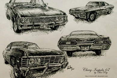 A 1967 Black Chevrolet Impala It's Sleek It's Sexy And Its A ...