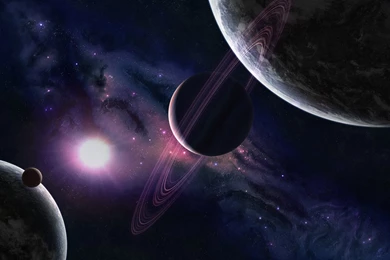 Full HD Wallpapers + Space, Planets, Stars, Sun, Rings