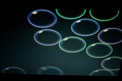 Blank Black Backgrounds On Bubbles Screen Saver