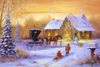 Christmas Winter Scenes 10149 Hd Wallpapers