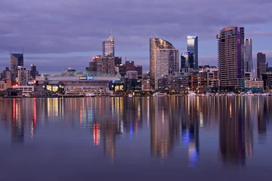 Docklands Melbourne Australia Reflection D Wallpapers