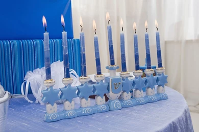 Hanukkah Nine Arm Candlestick Desktop Wallpaperman － Holiday ...