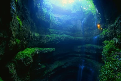 1920x1200 Cave Climbing Wallpapers