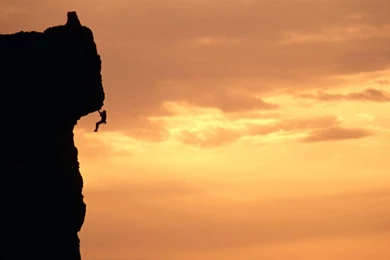 Photo Climber On A Rock, Mountaineering, Sports   Rock climbing ...