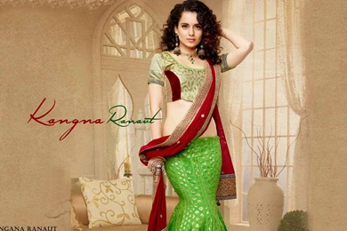 Beautiful Kangana Ranaut Saree Hd Wallpapers