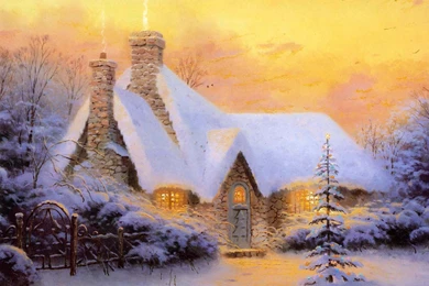 Thomas Kinkade Pictorial Art Free Wallpapers (89 Photos) For Your ...