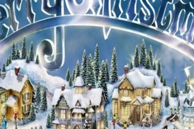 Thomas Kinkade Christmas Town Wallpapers iPhone Wallpapers ...