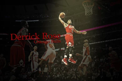 Derrick Rose Dunk   Wallpaper.