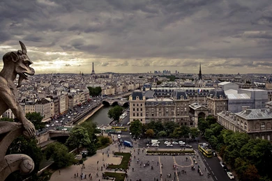 Notre Dame Paris Gargoyle Wallpapers » WallDevil   Best Free HD ...