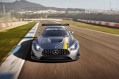2016 Mercedes AMG GT3 Race Car On Track Wallpapers
