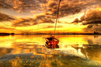 Wallpapers Sea Sky Sunset Peaceful Sailboat Sailboats Sailing ...