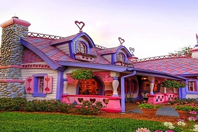 Pink House Free Desktop Backgrounds And Wallpapers